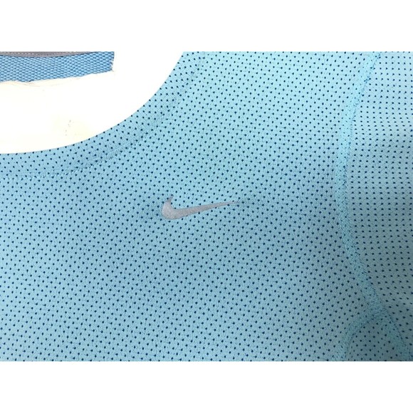 Nike Running Shirt Womens Large Light Blue Mesh Back Vented Long Sleeve - Picture 3 of 8